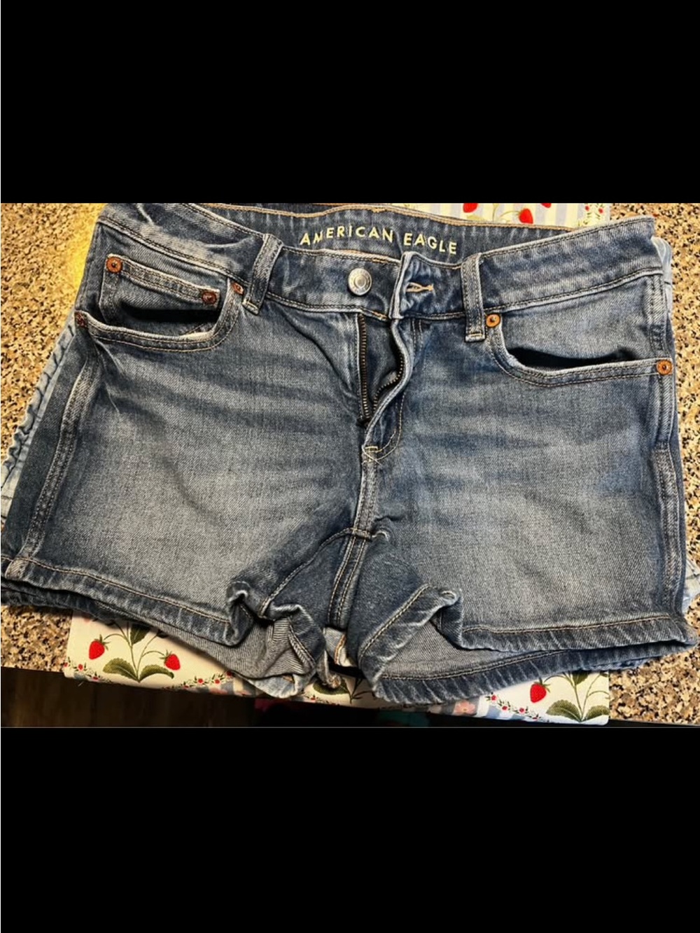 American Eagle Outfitters Light Blue Denim Cutoff Shorts